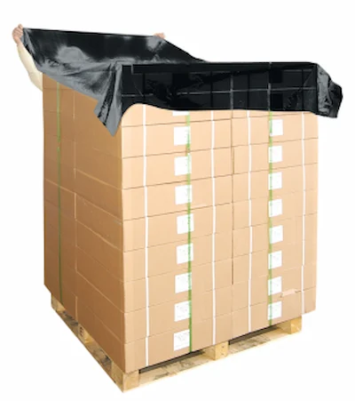 Black Pallet Top Cover. Black Pallet Dust Sheet