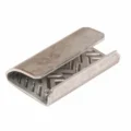 16mm serrated metal clip for use with PET strapping