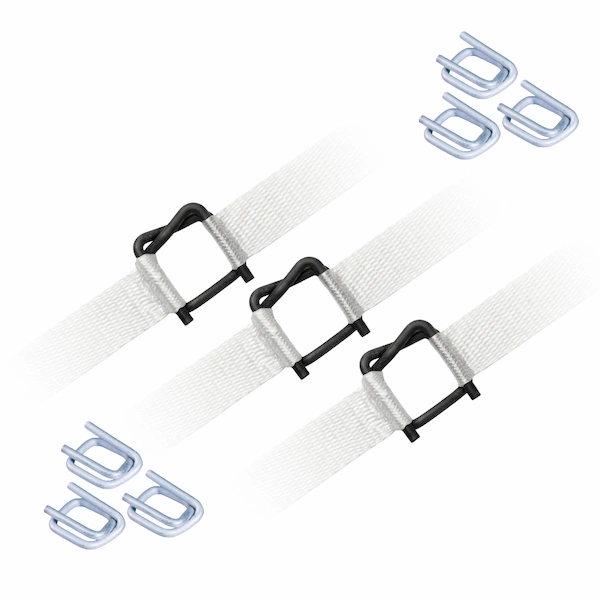 Woven Strapping buckles for our range of woven strapping. available in either Galvanised or sherardised metal